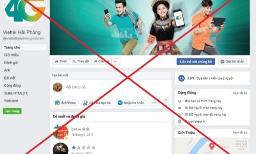 Viettel gỡ bỏ 186 trang mạo danh trên Facebook để bảo vệ khách hàng